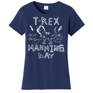 T Rex Manning Day Retro 90s Women's T-Shirt