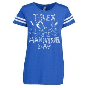 T Rex Manning Day Retro 90s Enza Ladies Jersey Football T-Shirt