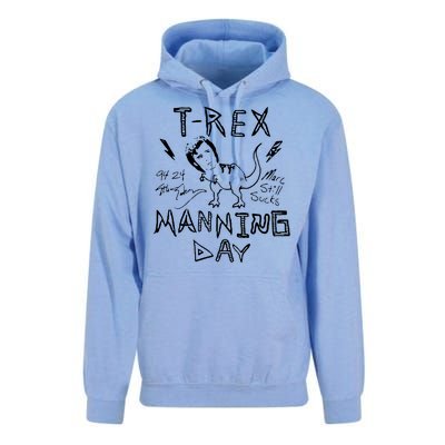 T Rex Manning Day Retro 90s Unisex Surf Hoodie