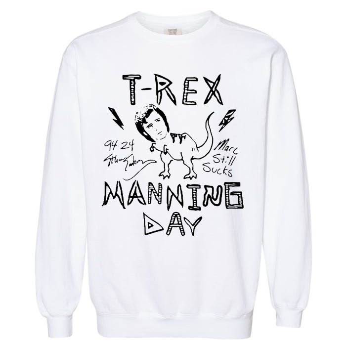 T Rex Manning Day Retro 90s Garment-Dyed Sweatshirt
