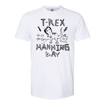 T Rex Manning Day Retro 90s Softstyle® CVC T-Shirt