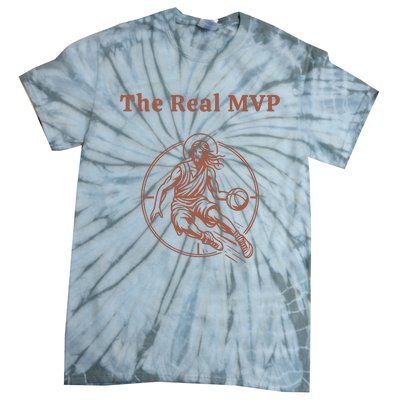 The Real Mvp Funny Jesus Tie-Dye T-Shirt