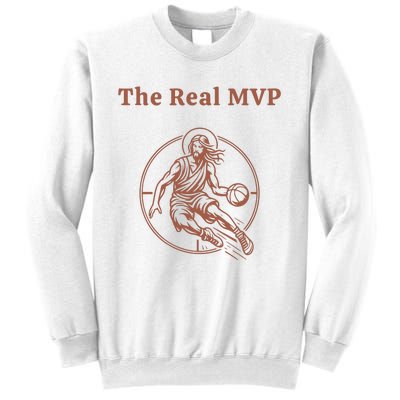 The Real Mvp Funny Jesus Sweatshirt