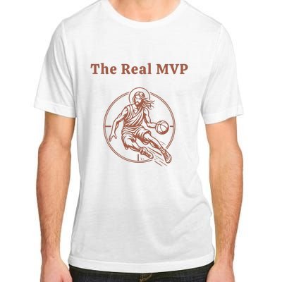 The Real Mvp Funny Jesus Adult ChromaSoft Performance T-Shirt