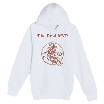 The Real Mvp Funny Jesus Premium Pullover Hoodie