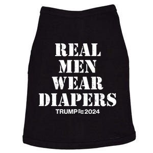 Trump Real Men Wear Diapers Trump 2024 Doggie Tank