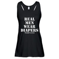 Trump Real Men Wear Diapers Trump 2024 Ladies Essential Flowy Tank