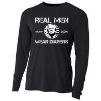 Trump Real Men Wear Diapers Trump 2024 Cooling Performance Long Sleeve Crew