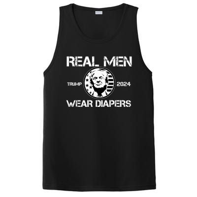 Trump Real Men Wear Diapers Trump 2024 PosiCharge Competitor Tank