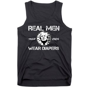 Trump Real Men Wear Diapers Trump 2024 Tank Top