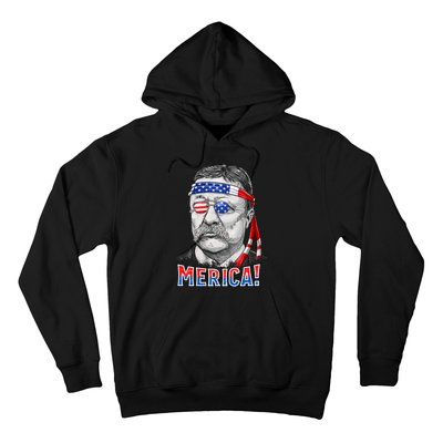 Theodore Roosevelt Merica 4th July Usa Us President Hoodie