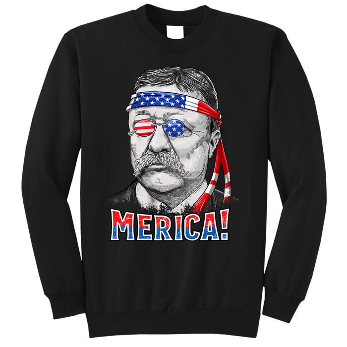 Theodore Roosevelt Merica 4th July Usa Us President Sweatshirt