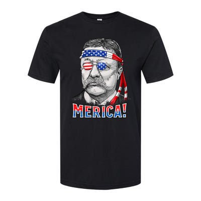 Theodore Roosevelt Merica 4th July Usa Us President Softstyle CVC T-Shirt