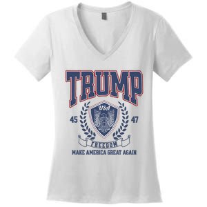 The Return Make America Great Again Donald Trump 47 2024 Women's V-Neck T-Shirt