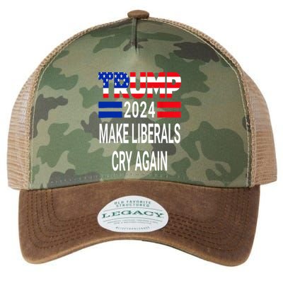 The Return Make Liberals Cry Again Cool Gift Legacy Tie Dye Trucker Hat