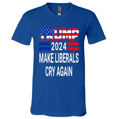 The Return Make Liberals Cry Again Cool Gift V-Neck T-Shirt