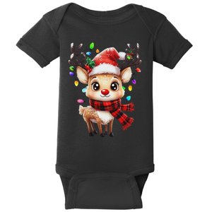 The Red Nose Reindeer For And Christmas Baby Bodysuit