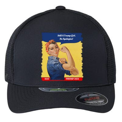 Trump Rosie No Apologies 2024 Gift Flexfit Unipanel Trucker Cap