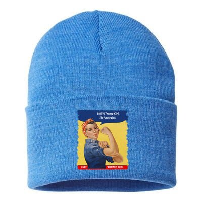 Trump Rosie No Apologies 2024 Gift Sustainable Knit Beanie