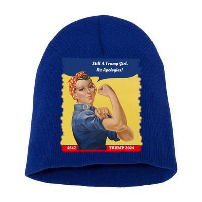 Trump Rosie No Apologies 2024 Gift Short Acrylic Beanie