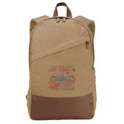 ThereS Really Nothing Like Today In Tomorrowland Cotton Canvas Backpack