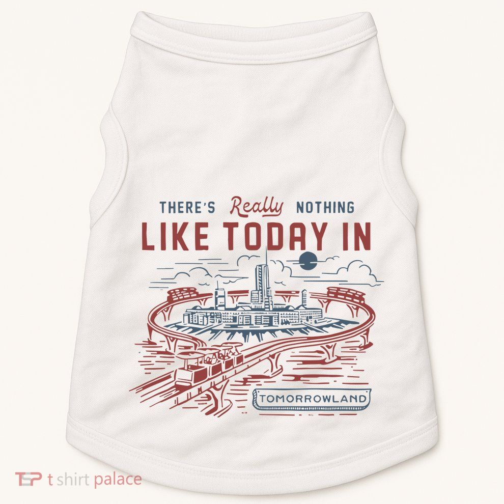 ThereS Really Nothing Like Today In Tomorrowland Doggie Tank