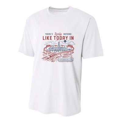 ThereS Really Nothing Like Today In Tomorrowland Youth Performance Sprint T-Shirt