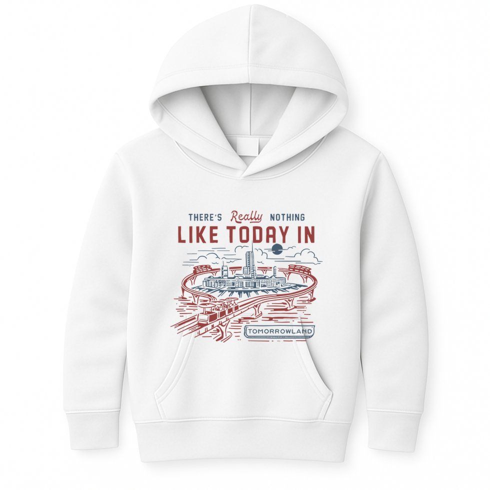 ThereS Really Nothing Like Today In Tomorrowland Kids Hoodie