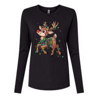 The Red Nose Reindeer For And Christmas Fan Womens Cotton Relaxed Long Sleeve T-Shirt