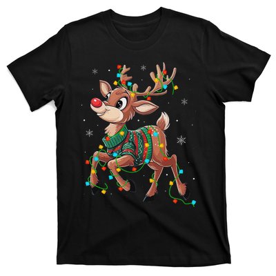 The Red Nose Reindeer For And Christmas Fan T-Shirt