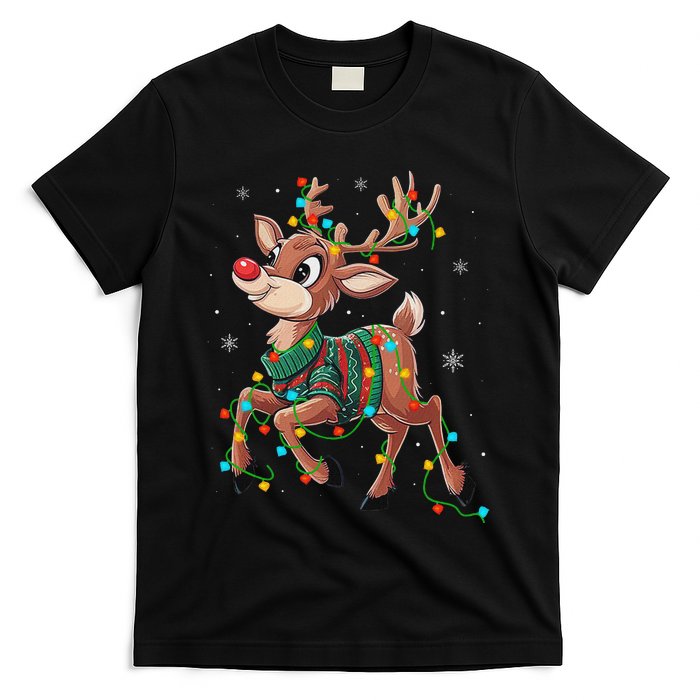 The Red Nose Reindeer For And Christmas Fan T-Shirt