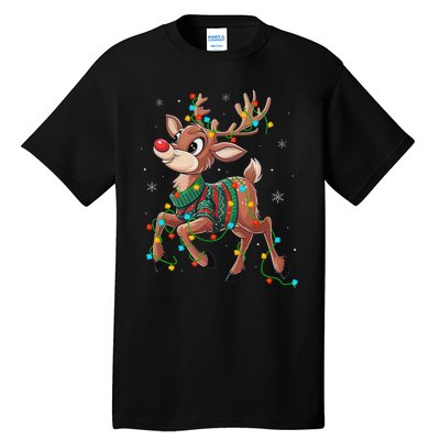 The Red Nose Reindeer For And Christmas Fan Tall T-Shirt