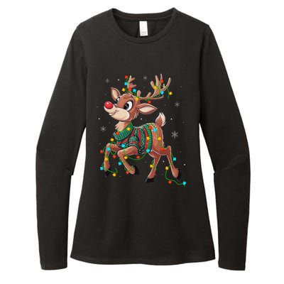 The Red Nose Reindeer For And Christmas Fan Womens CVC Long Sleeve Shirt