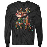 The Red Nose Reindeer For And Christmas Fan Tie-Dye Long Sleeve Shirt