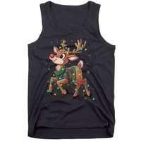 The Red Nose Reindeer For And Christmas Fan Tank Top