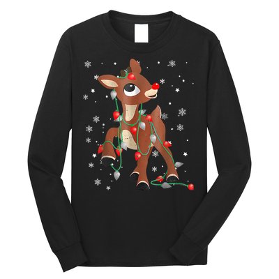 The Red Nose Reindeer For Christmas Fan Long Sleeve Shirt