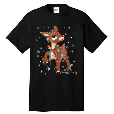 The Red Nose Reindeer For Christmas Fan Tall T-Shirt