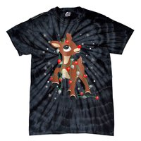 The Red Nose Reindeer For Christmas Fan Tie-Dye T-Shirt