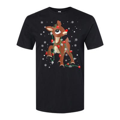 The Red Nose Reindeer For Christmas Fan Softstyle CVC T-Shirt