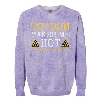 Tc99m Radiology Nuclear Tech Medical Radioisotope Nuc Med Colorblast Crewneck Sweatshirt