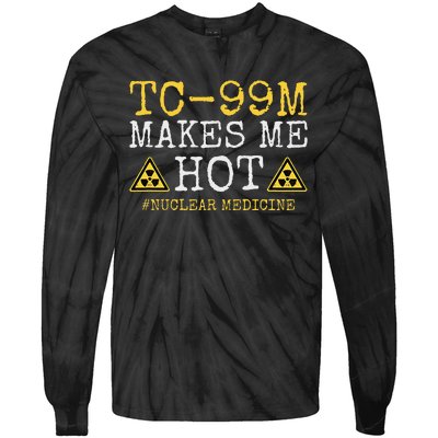 Tc99m Radiology Nuclear Tech Medical Radioisotope Nuc Med Tie-Dye Long Sleeve Shirt