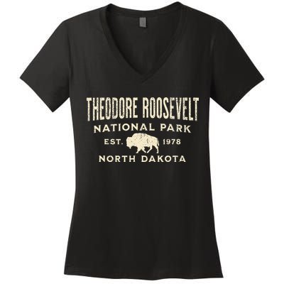 Theodore Roosevelt National Park Women's V-Neck T-Shirt