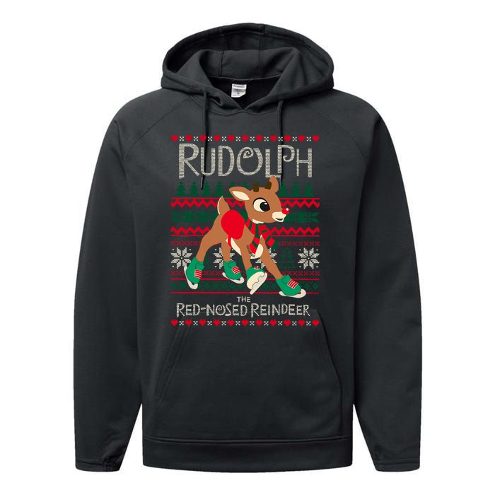 The Red Nosed Reindeer Christmas Special Sweater. Matching Family Outfit Group G Performance Fleece Hoodie