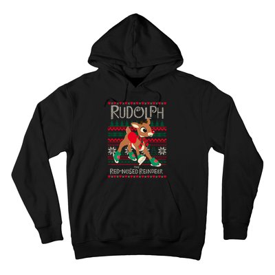 The Red Nosed Reindeer Christmas Special Sweater. Matching Family Outfit Group G Hoodie