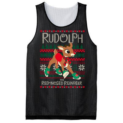 The Red Nosed Reindeer Christmas Special Sweater. Matching Family Outfit Group G Mesh Reversible Basketball Jersey Tank