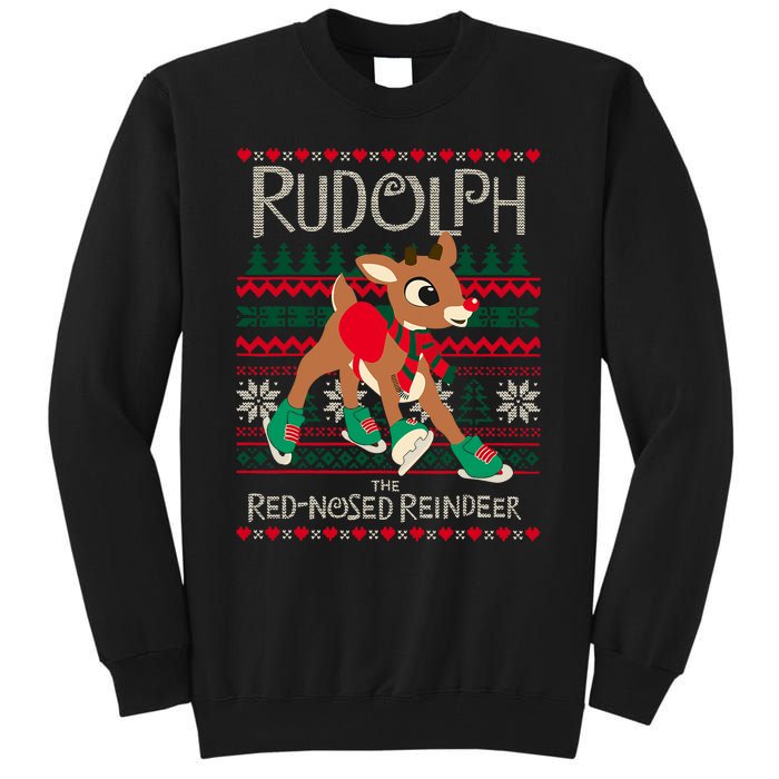 The Red Nosed Reindeer Christmas Special Sweater. Matching Family Outfit Group G Tall Sweatshirt