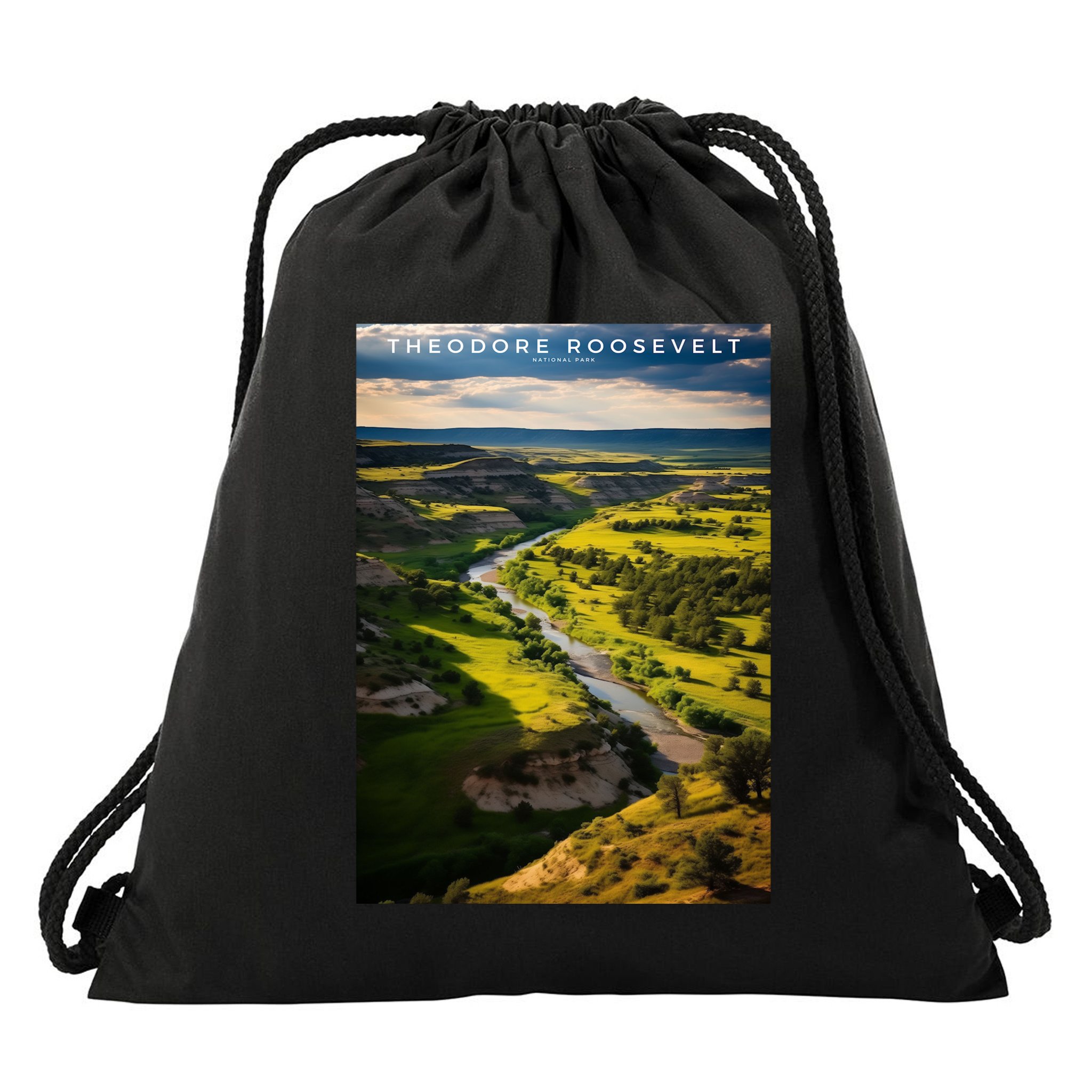 Theodore Roosevelt National Park Drawstring Bag