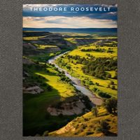 Theodore Roosevelt National Park Cotton Canvas Backpack