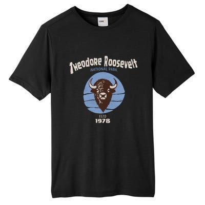 Theodore Roosevelt National Park Bison Vintage Tall Fusion ChromaSoft Performance T-Shirt