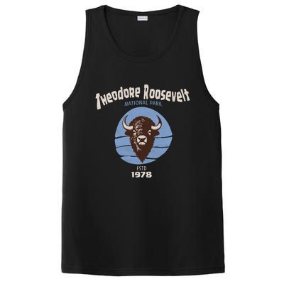 Theodore Roosevelt National Park Bison Vintage PosiCharge Competitor Tank